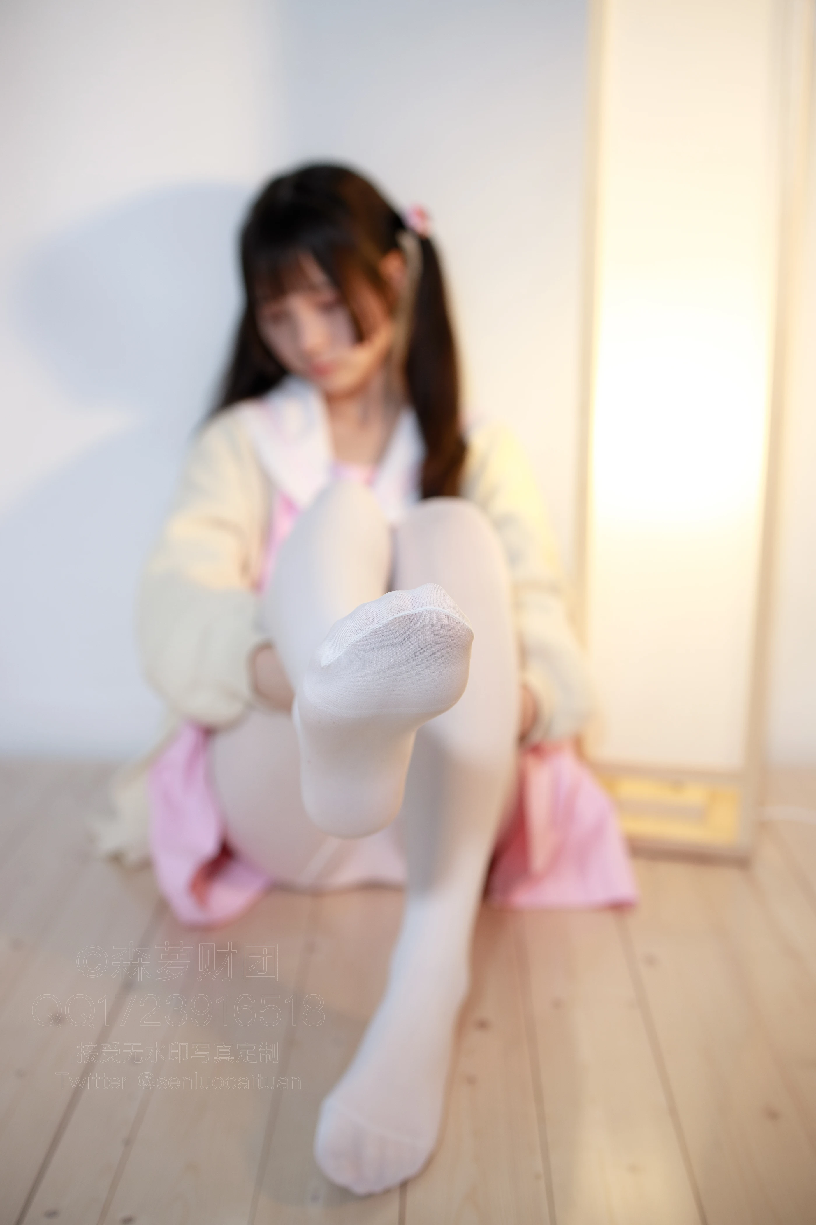 森萝财团 [X-059] 萝莉白丝80D [97P 1V]插图3